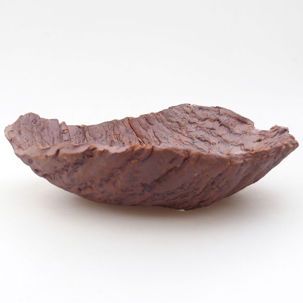 Keramická Skořápka  19 x 17 x 5 cm , barva hnědá