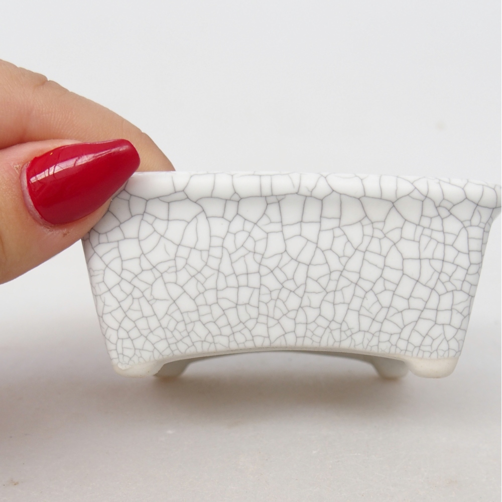 Mini bonsai miska 8 x 6,5 x 3,5 cm, barva raku