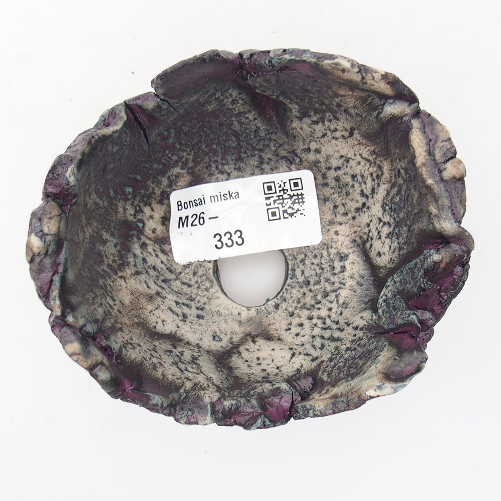 Keramická Skořápka 9,5 x 8,5 x 6 cm , barva fialová