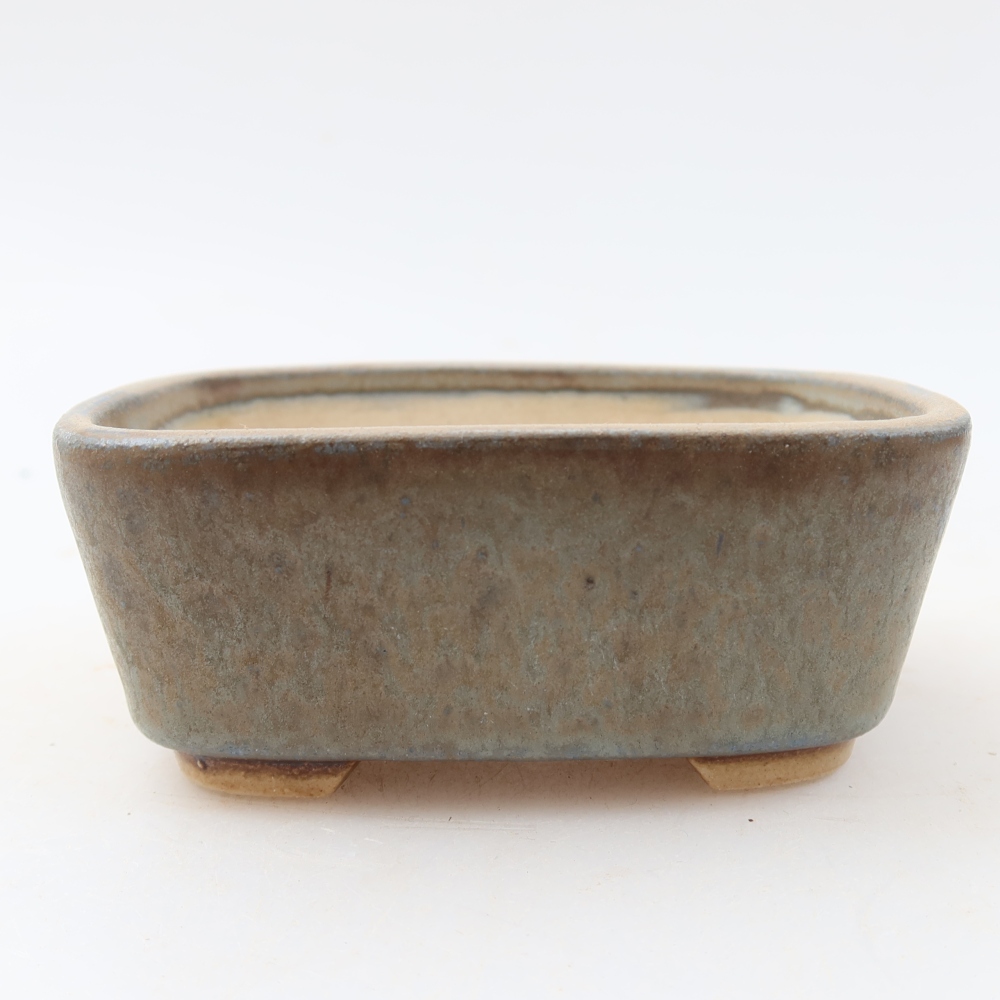 Keramická bonsai miska 10 x 8,5 x 4 cm, barva modrá