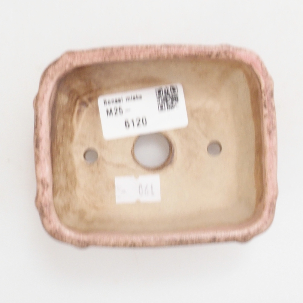 Keramická bonsai miska 10 x 8,5 x 4,5 cm, barva růžová