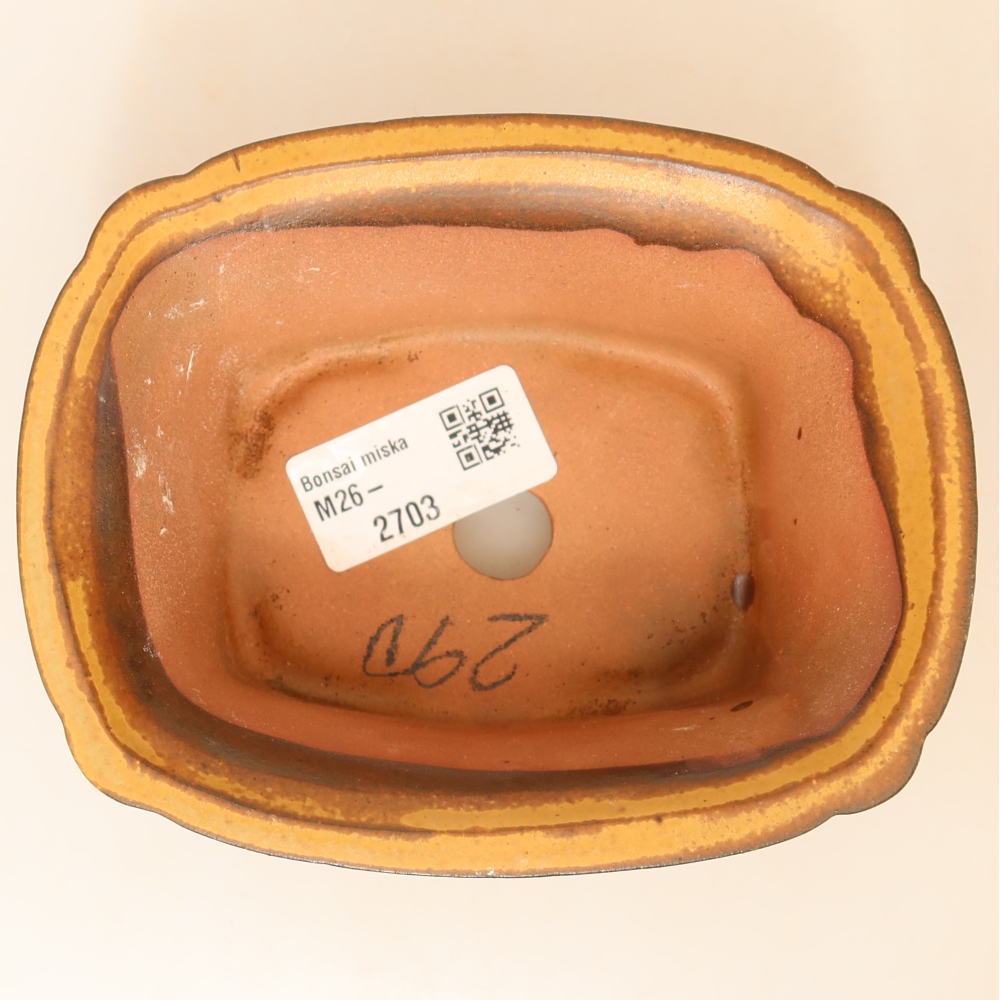 Keramická Miska  13 x 10,5 x 5,5 cm , barva žlutá