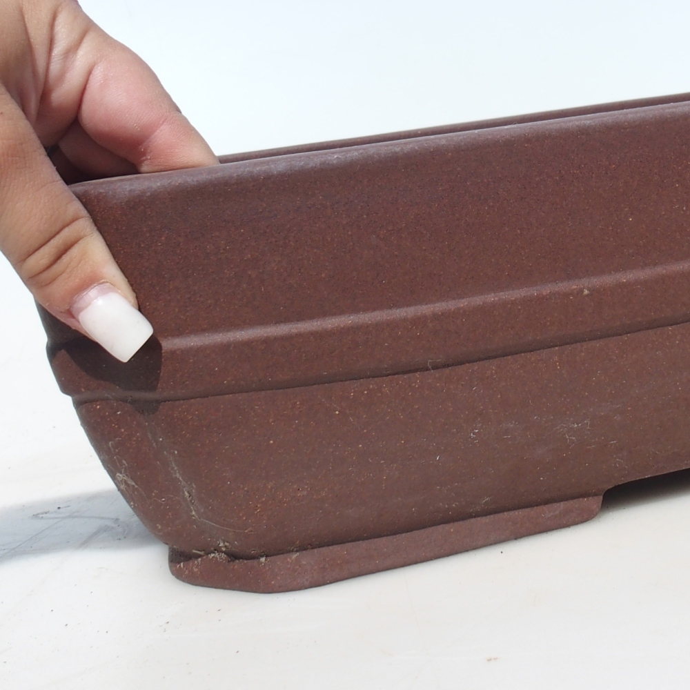 Bonsai miska 41,5 x 32 x 10,5 cm berva hnědá