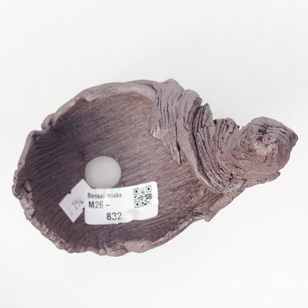 Keramická Skořápka 10 x 8 x 13,5 cm , barva kovová