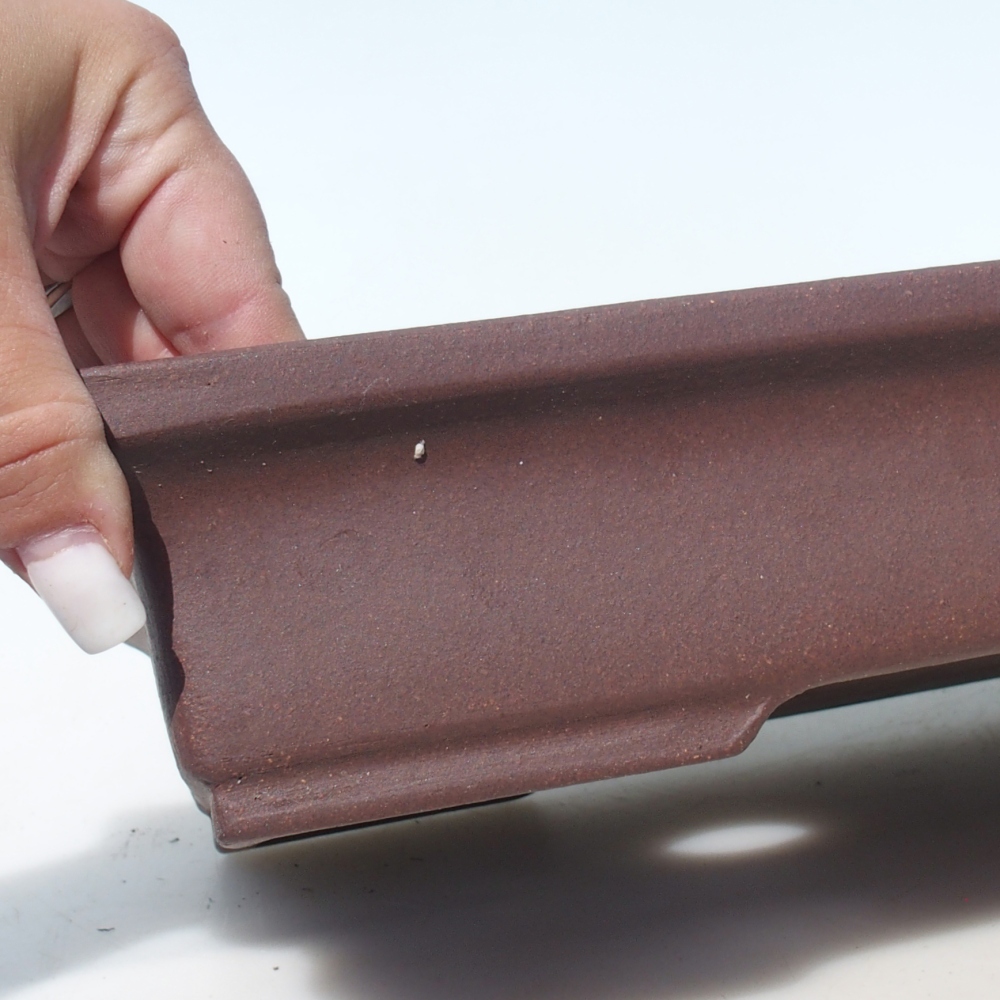 Bonsai miska 36,5 x 24 x 6,5 cm berva hnědá