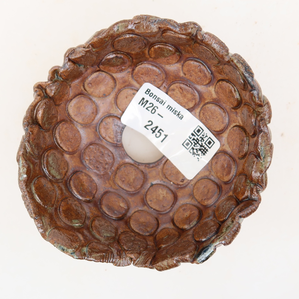 Keramická Skořápka  8,5 x 8,5 x 5 cm , barva hnědozelená