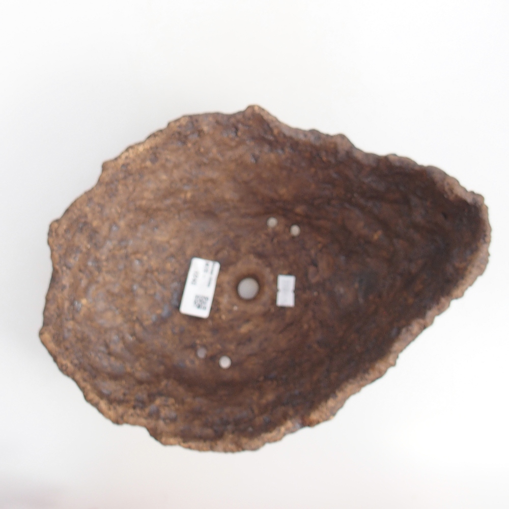 Keramická Skořápka 24 x 20 x 16,5 cm , barva hnědá