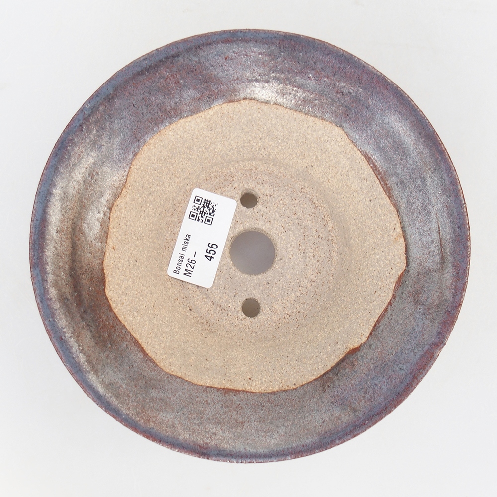 Keramická bonsai miska 16 x 16 x 7 cm, barva hnědá