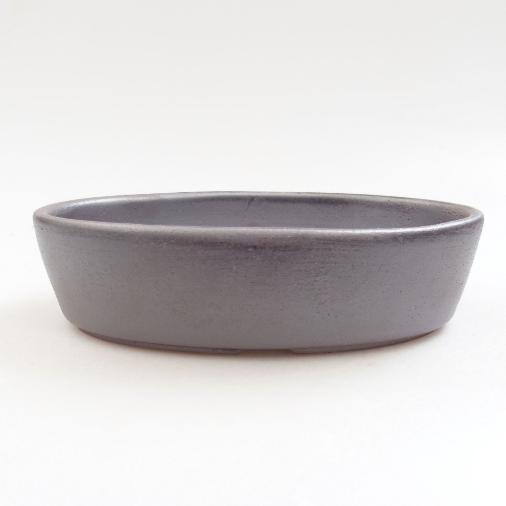 Keramická bonsai miska 16,5 x 11,5 x 4 cm, barva kovová