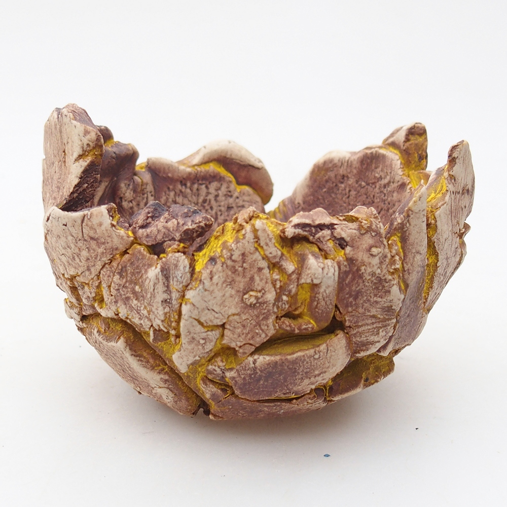 Keramická Skořápka 9,5 x 9 x 7 cm , barva žlutá