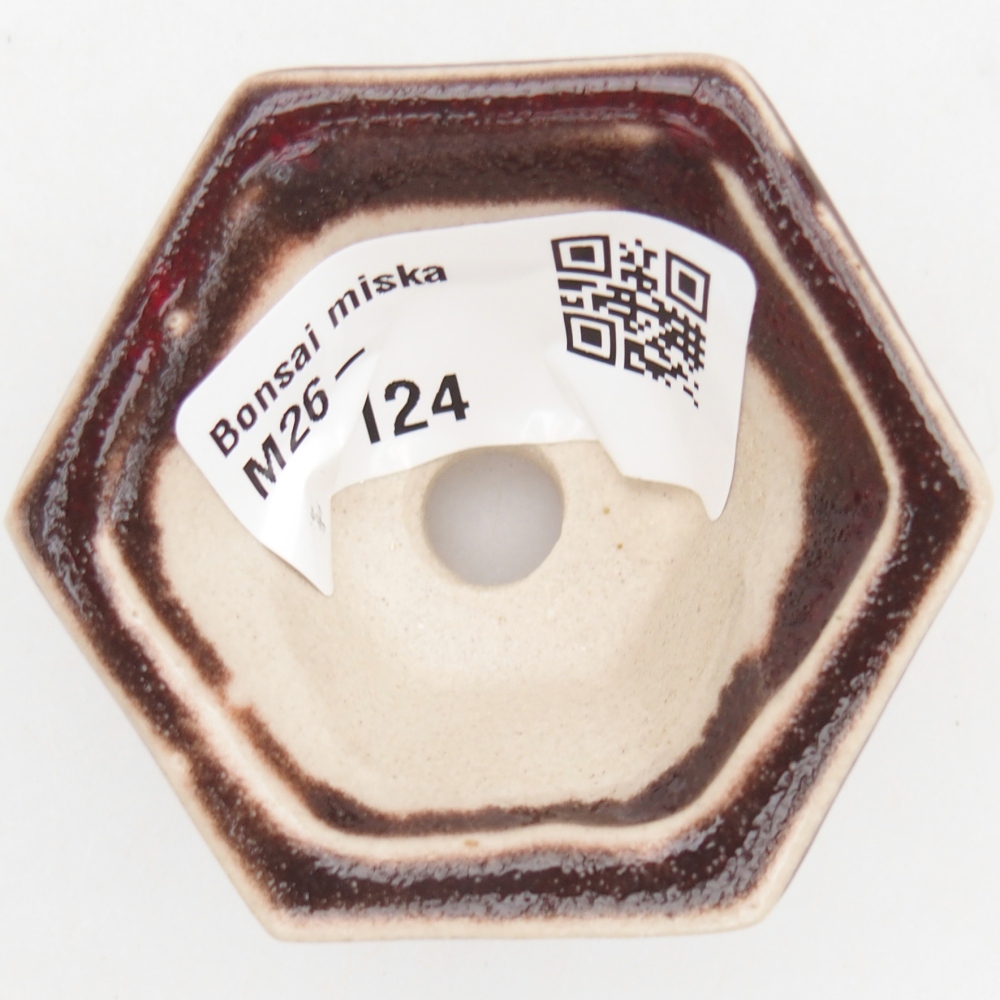 Mini bonsai miska 5,5 x 5 x 3 cm, barva červená