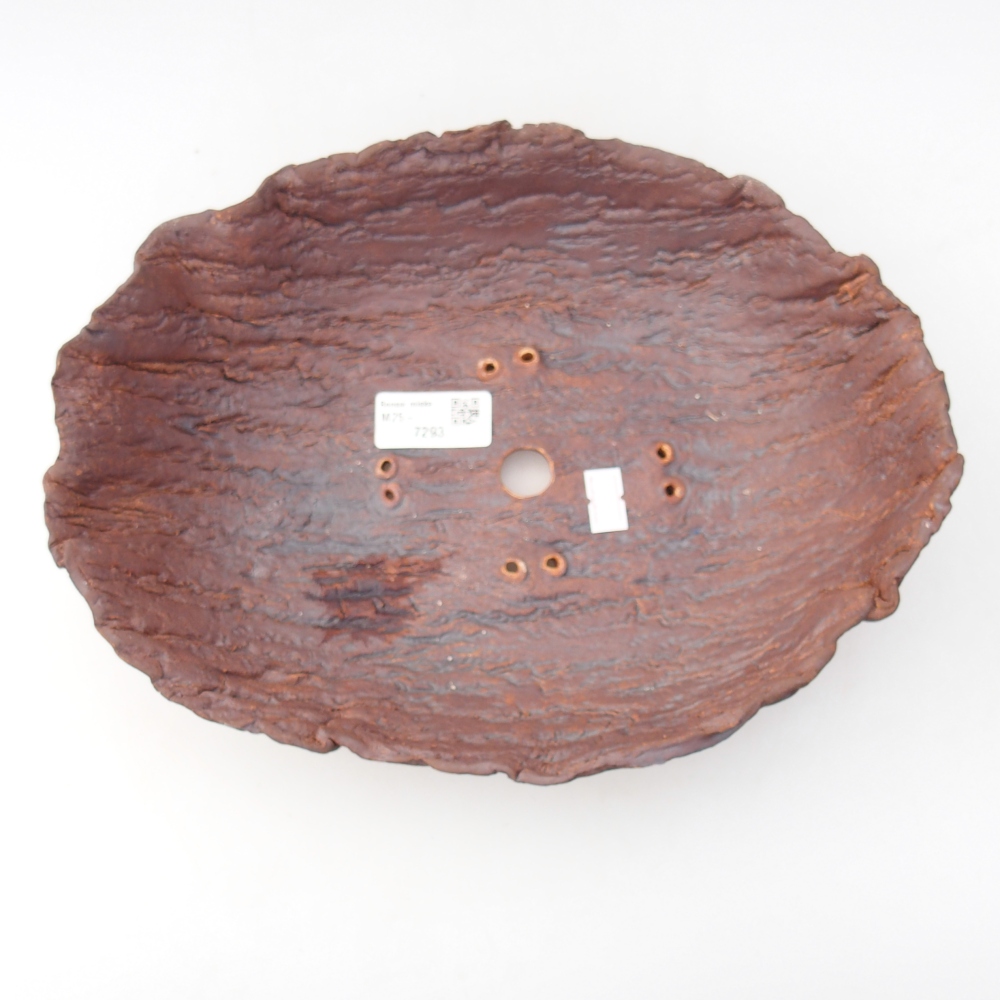 Keramická Skořápka  28 x 21,5 x 8,5 cm , barva hnědá