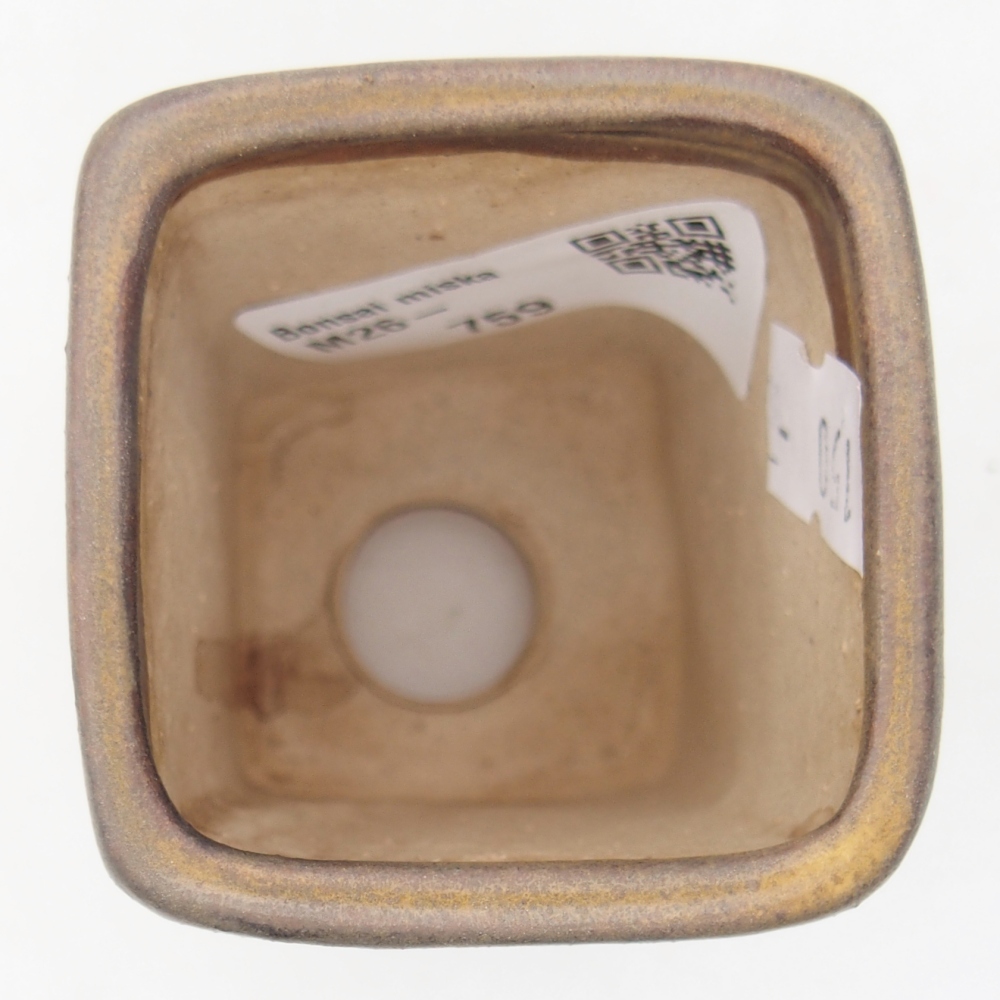 Keramická bonsai miska 5 x 5 x 6,5 cm, barva hnědá