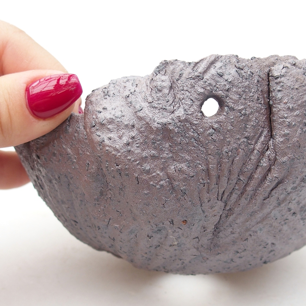 Keramická Skořápka  13,5 x 13 x 7 cm , barva kovová