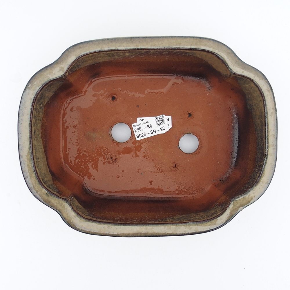 Miska 26 x 20 x 8,5 cm barva šedobéžová