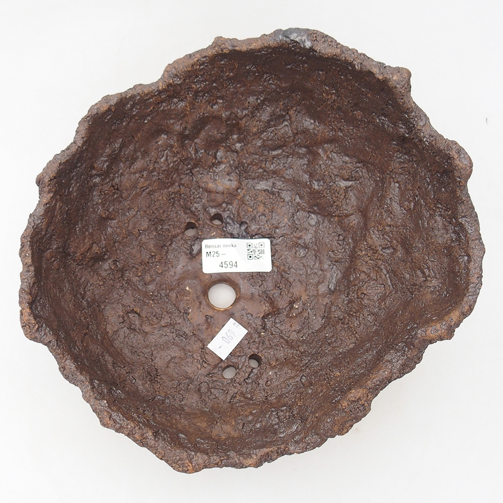 Keramická Skořápka  20 x 18 x 13,5 cm , barva hnědá