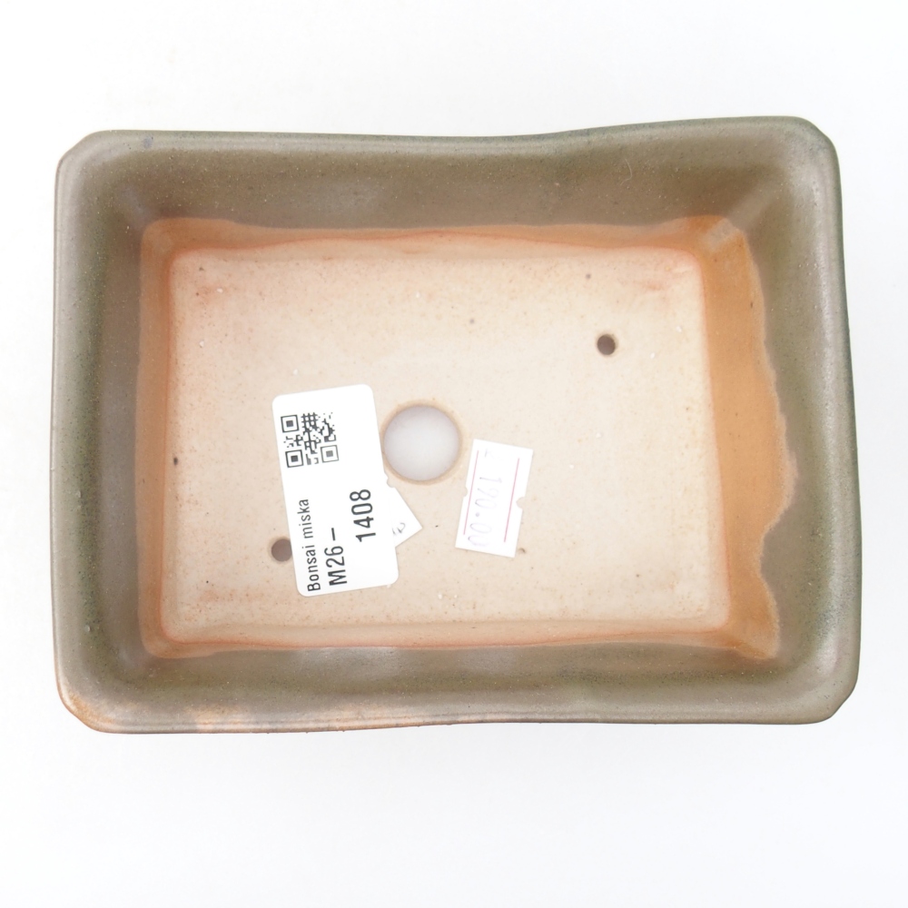 Keramická bonsai miska 13,5 x 10 x 5,5 cm, barva hnědá