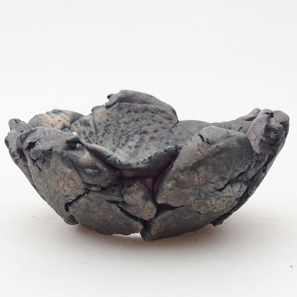 Keramická Skořápka 9 x 8,5 x 4,5 cm , barva fialová