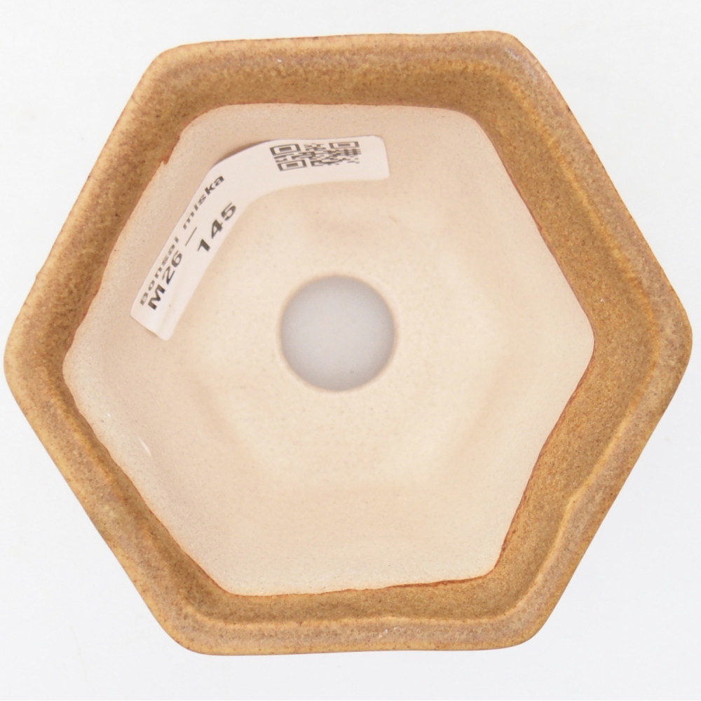 Mini bonsai miska 7,5 x 6,5 x 5 cm, barva hnědá