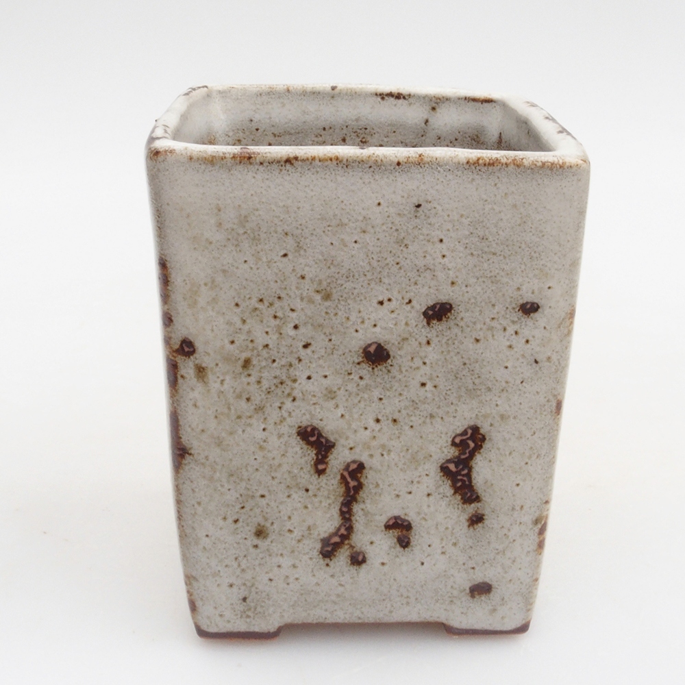 Keramická bonsai miska 7,5 x 7,5 x 9,5 cm, barva bílá