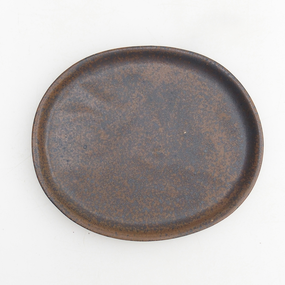 Keramická podmiska H30 - 12,5 x 10,5 x 1 cm - hnědá