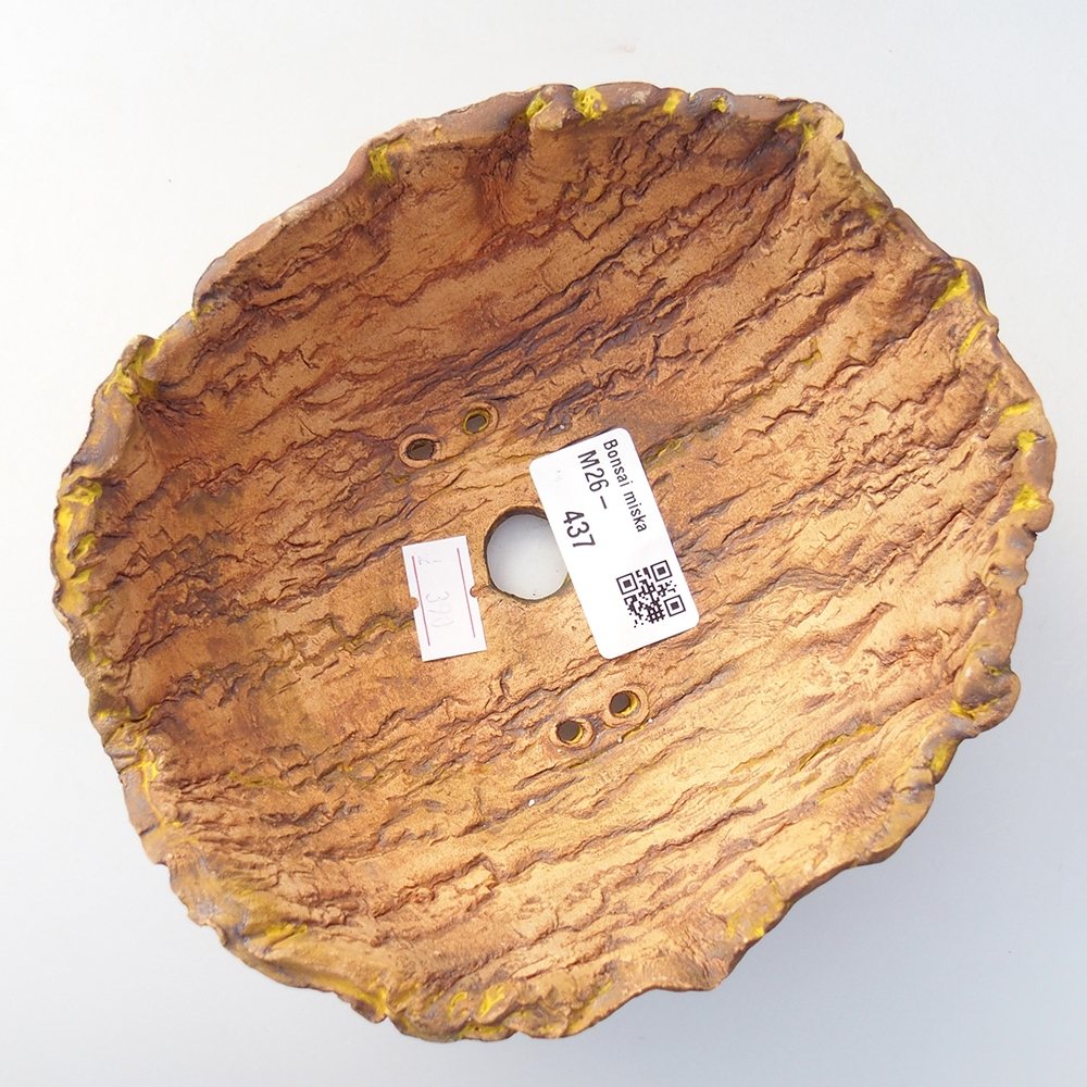 Keramická Skořápka 16 x 14 x 7 cm , barva žlutá