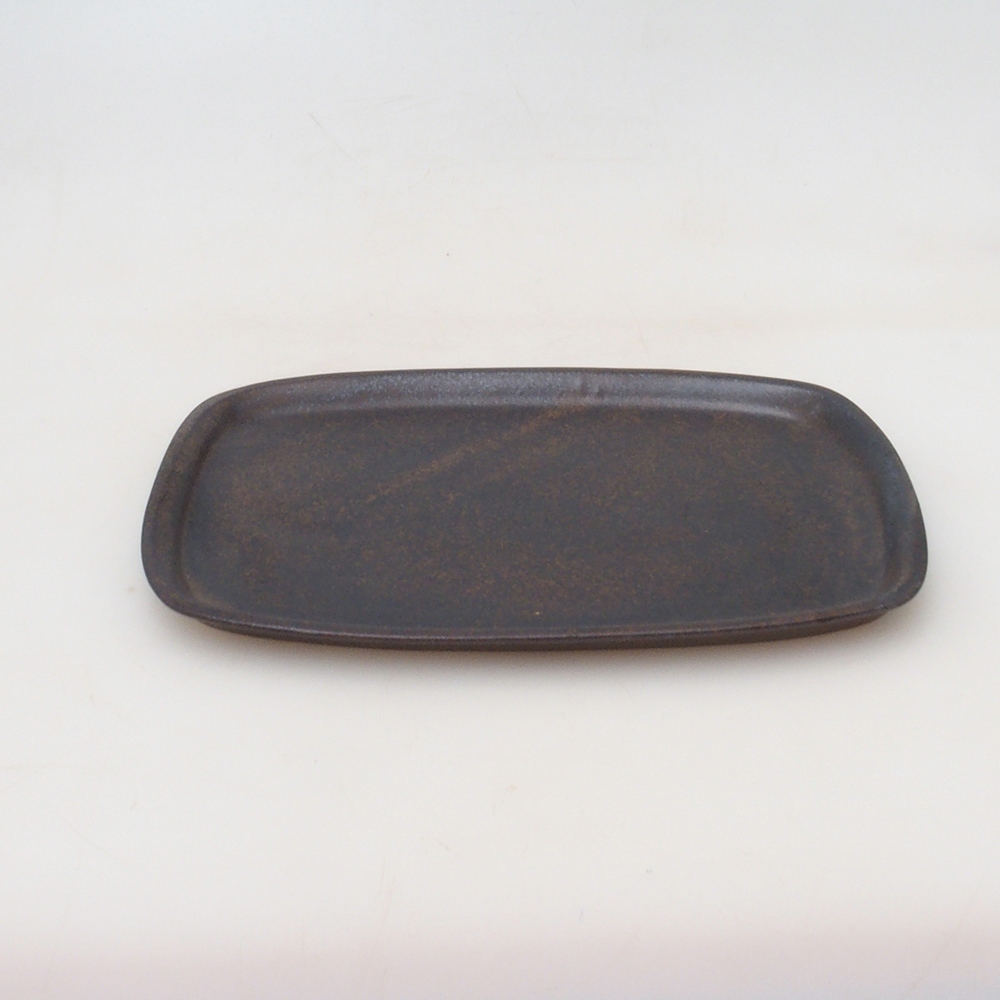 Keramická podmiska H08 - 22,5 x 16 x 1 cm - hnědá