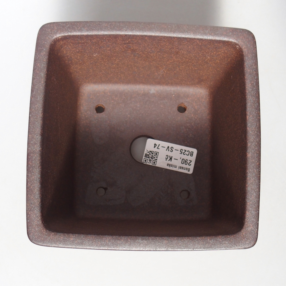 Miska 14 x 14 x 11 cm barva hnědá