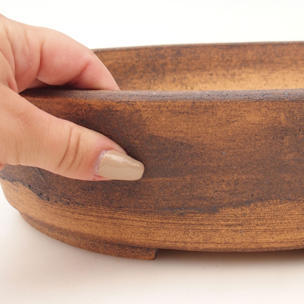 Bonsai miska 33 x 26 x 8 cm , barva hnědá
