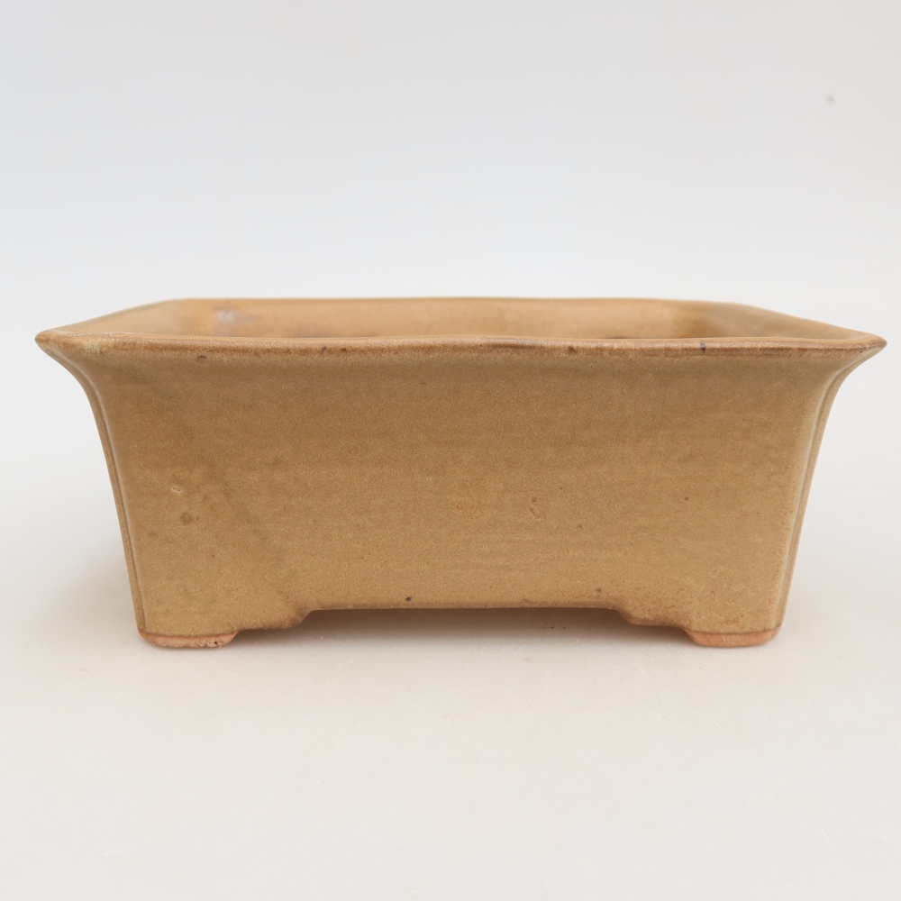 Keramická bonsai miska 18 x 14 x 7 cm, barva béžová