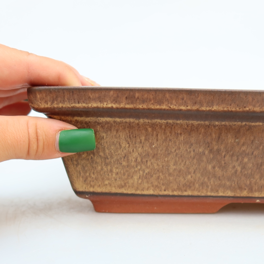 Keramická Miska  25,5 x 19 x 6,5 cm , barva hnědá
