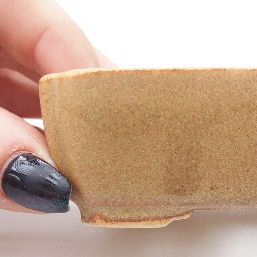 Mini bonsai miska 8,5 x 7,5 x 3 cm, barva hnědá