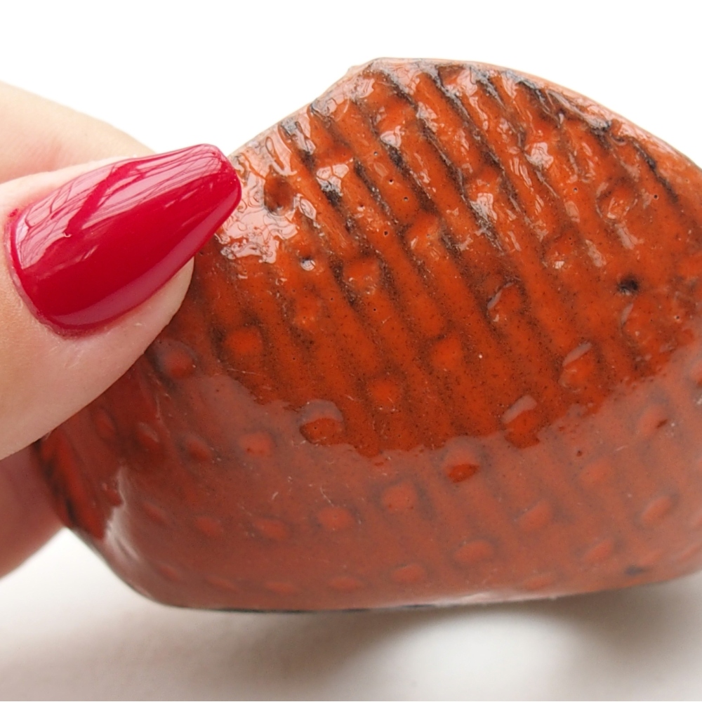 Keramická Skořápka  8,5 x 8,5 x 5 cm , barva oranžová