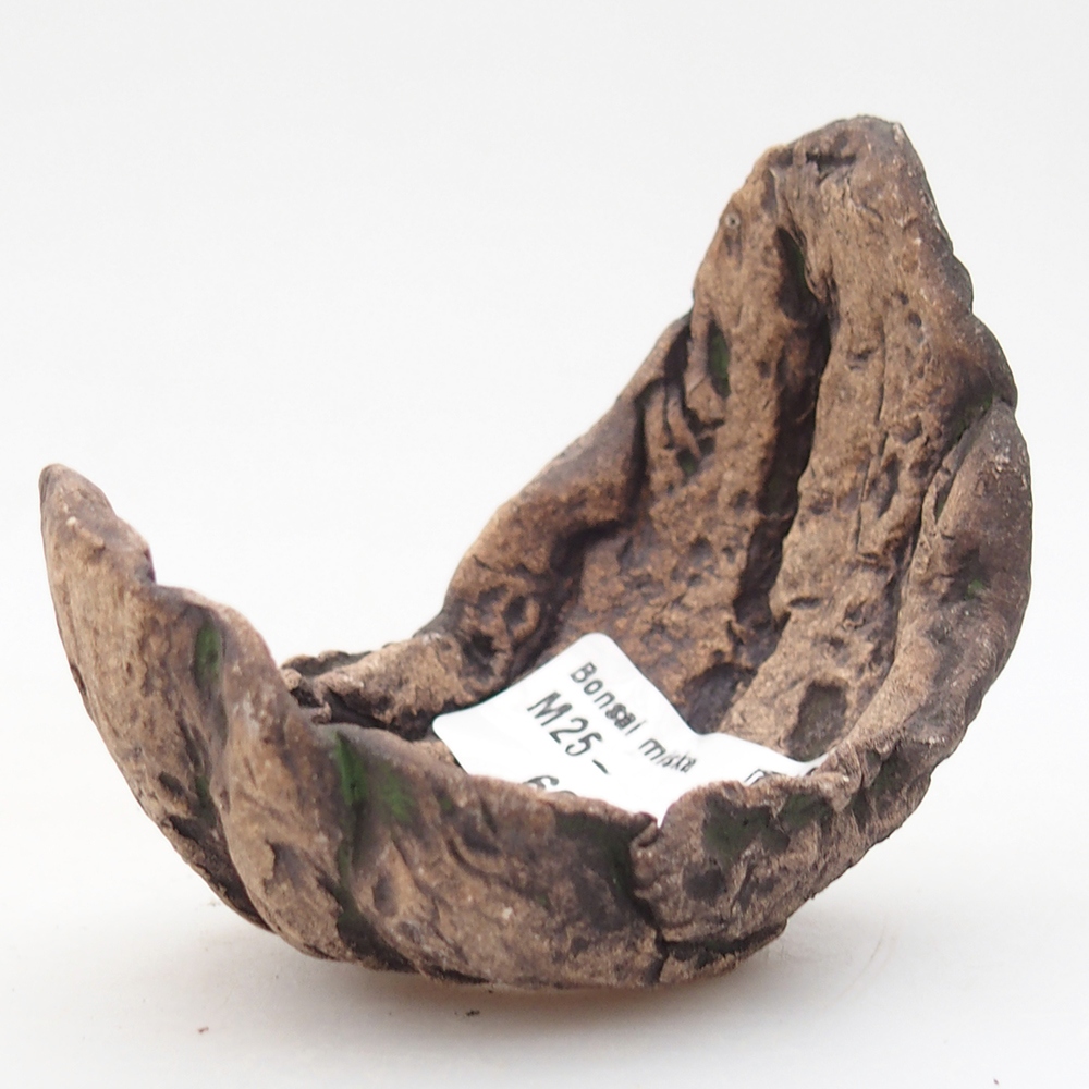 Keramická Skořápka  8 x 5,5 x 7 cm , barva zelená