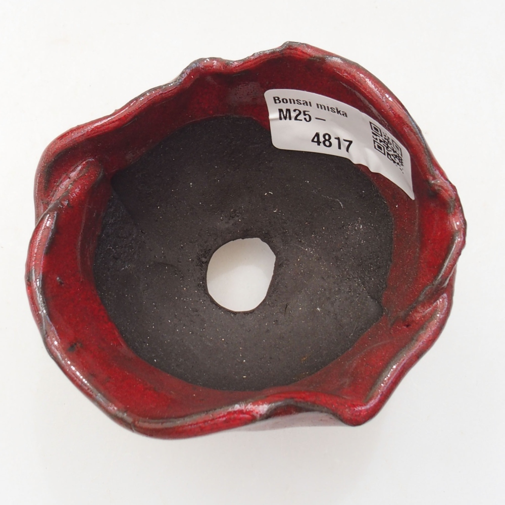 Keramická Skořápka  8 x 8 x 7 cm , barva červená