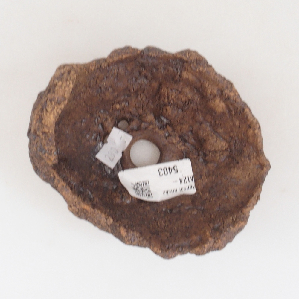 Keramická Skořápka  10 x 8 x 10 cm , barva hnědá