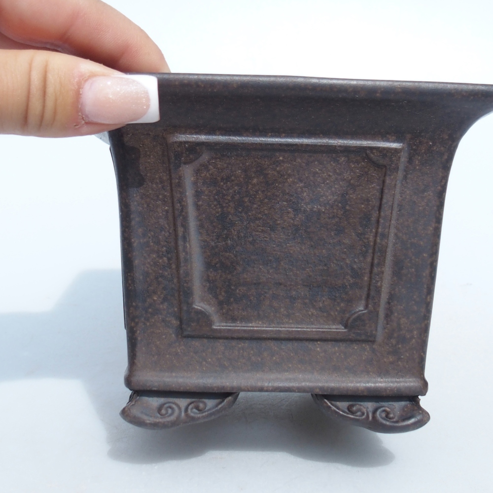 Miska 11,5 x 11,5 x 9 cm barva hnědookrová