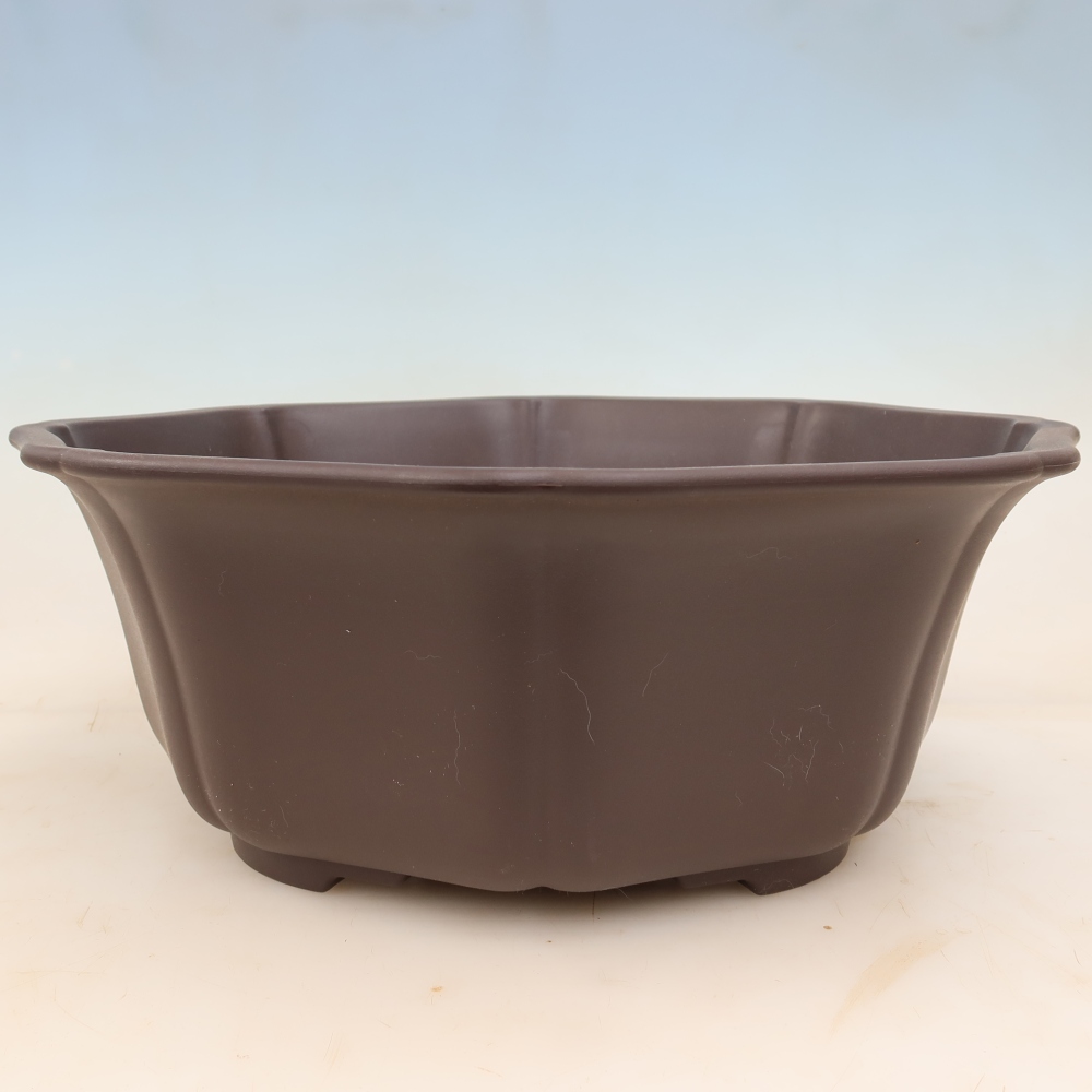 Bonsai miska plast MP-31 hnědá - 39,5 x 37,5 x 14,5 cm