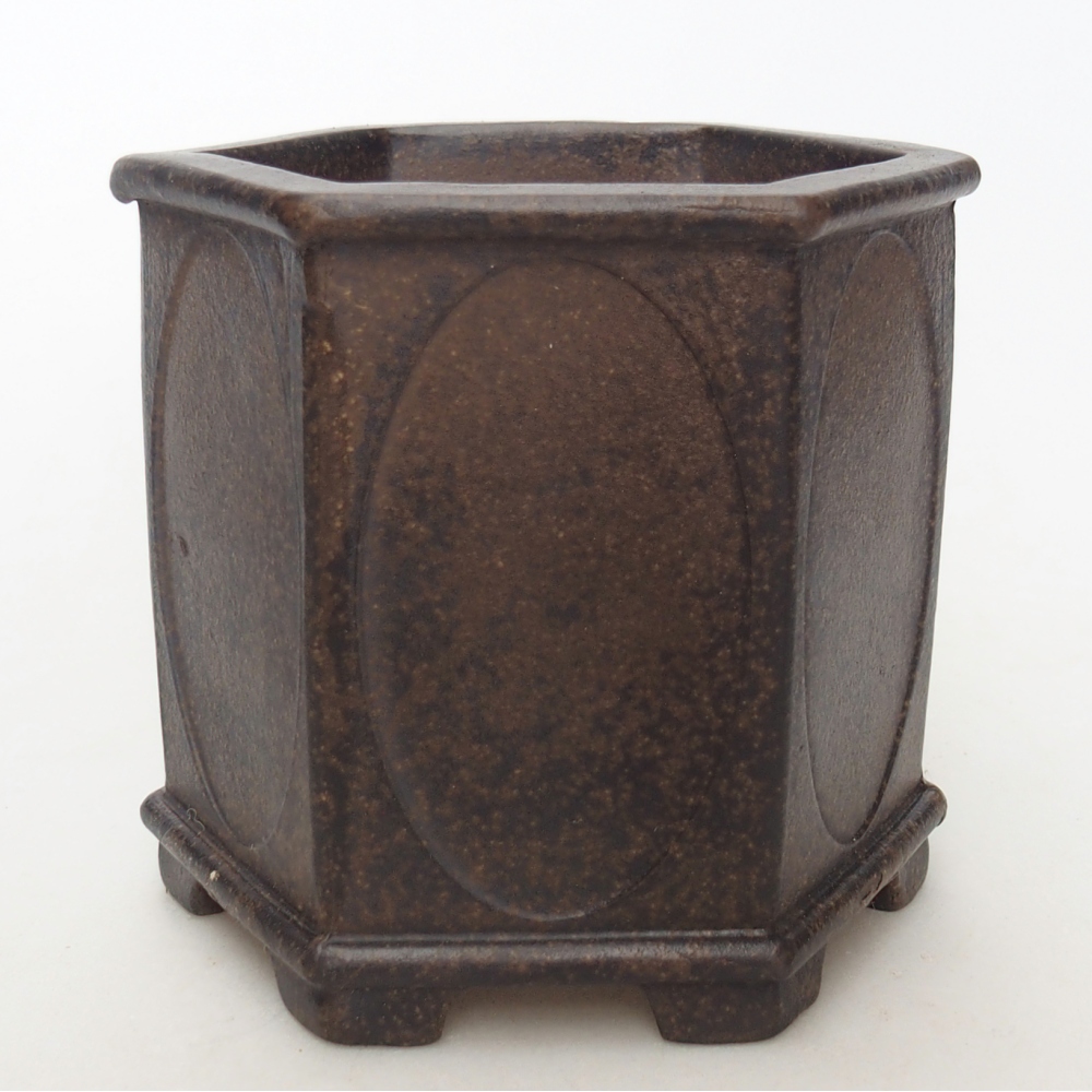 Miska 10 x 9 x 9,5 cm barva hnědookrová