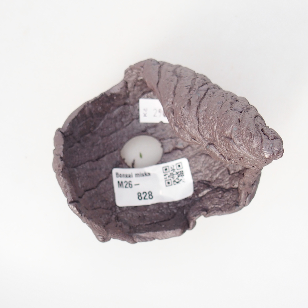 Keramická Skořápka 8 x 8 x 12 cm , barva kovová