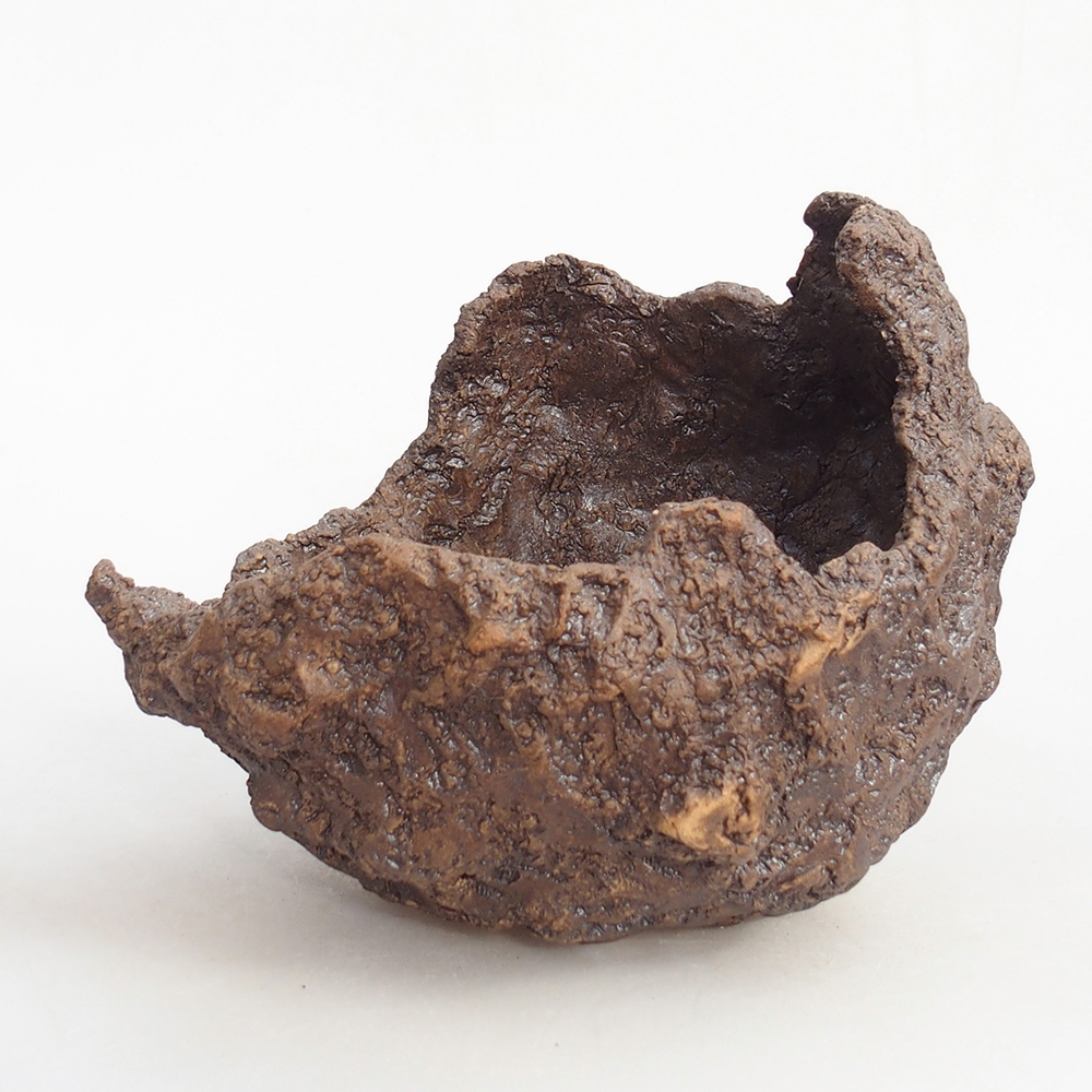 Keramická Skořápka 16 x 14 x 14 cm , barva hnědá