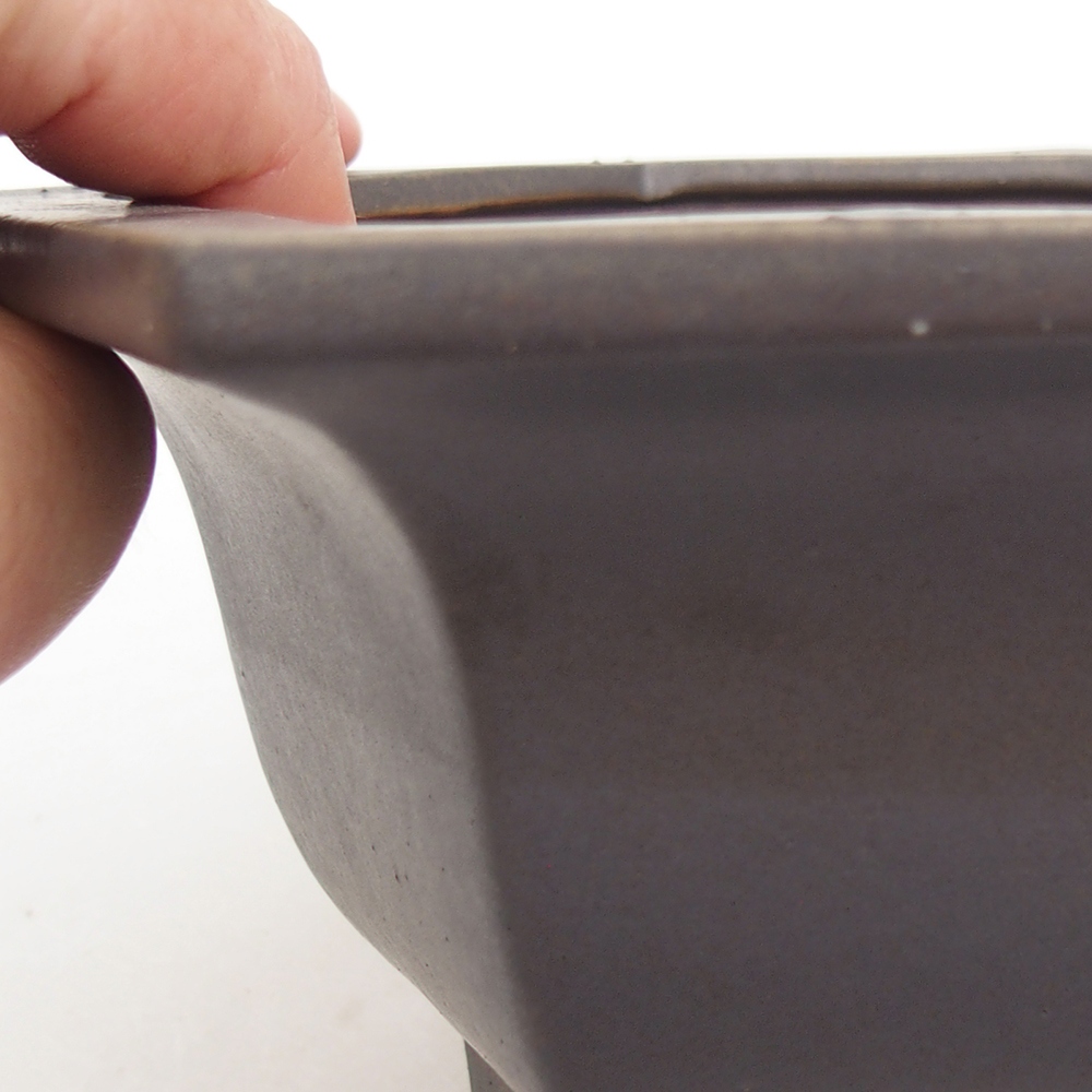 Keramická bonsai miska 18 x 16 x 9 cm, barva zelená