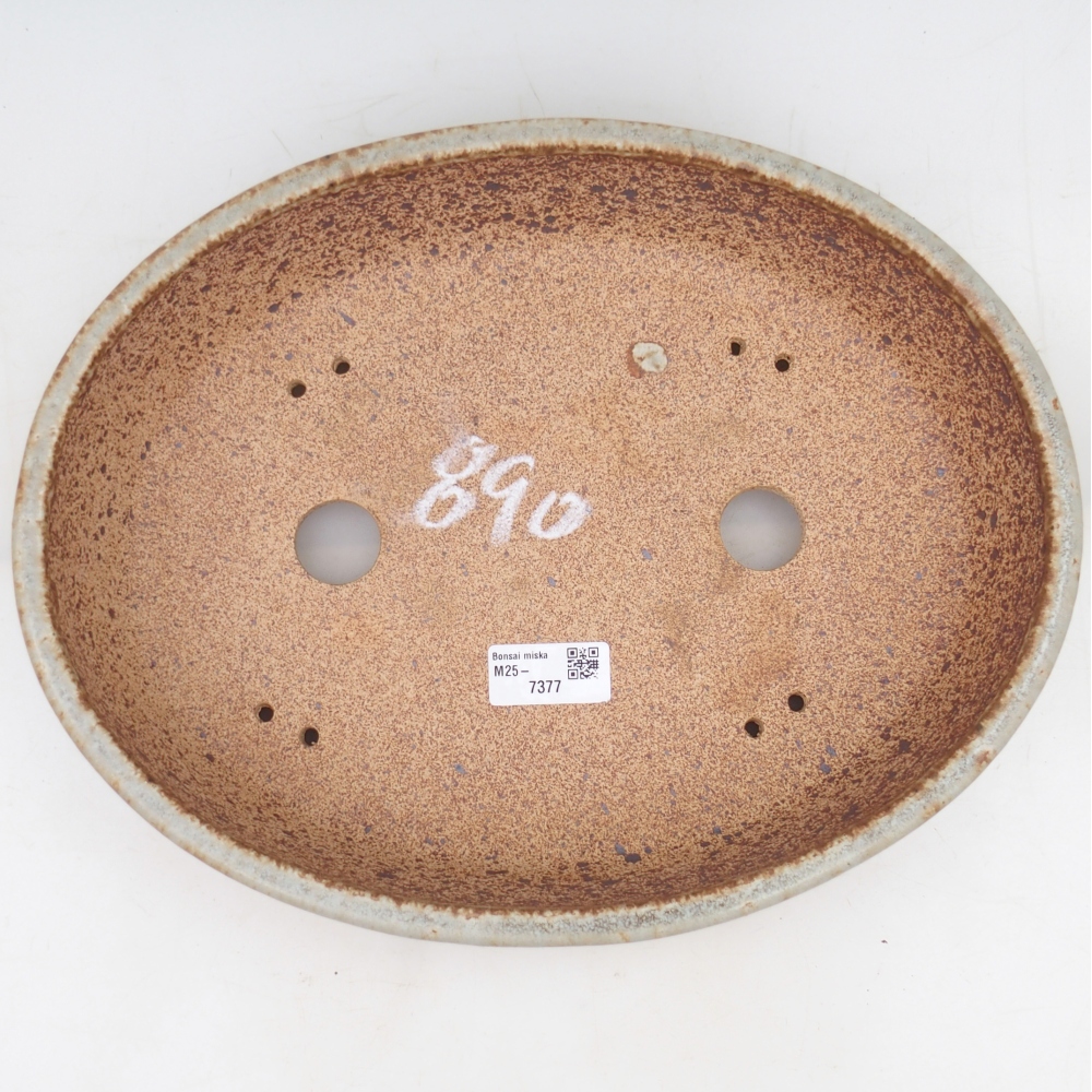Bonsai miska 32,5 x 25,5 x 7,5 cm , barva béžová