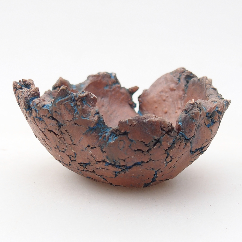 Keramická Skořápka  7,5 x 7 x 3,5 cm , barva modrá