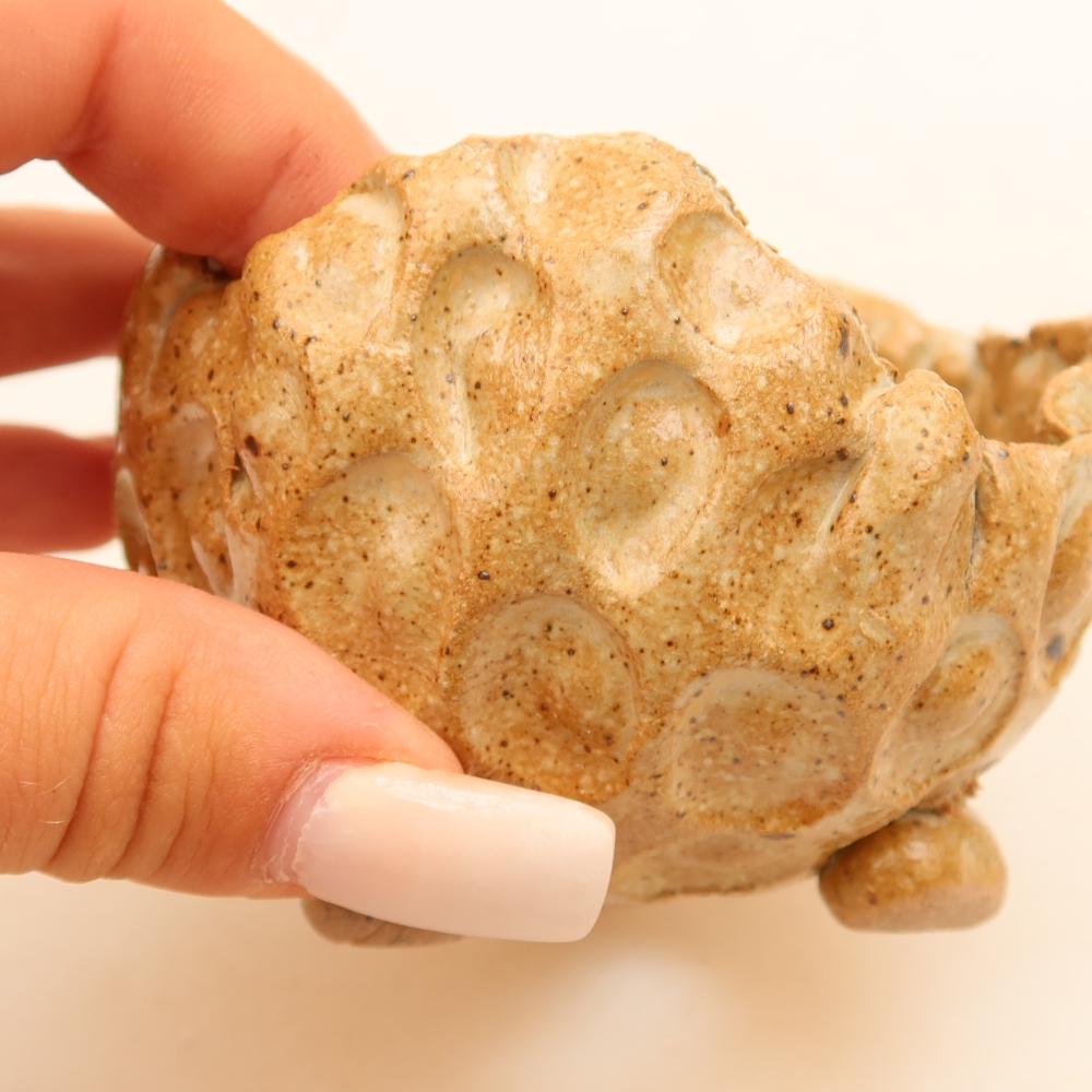 Keramická Skořápka  8,5 x 8,5 x 6 cm , barva béžová