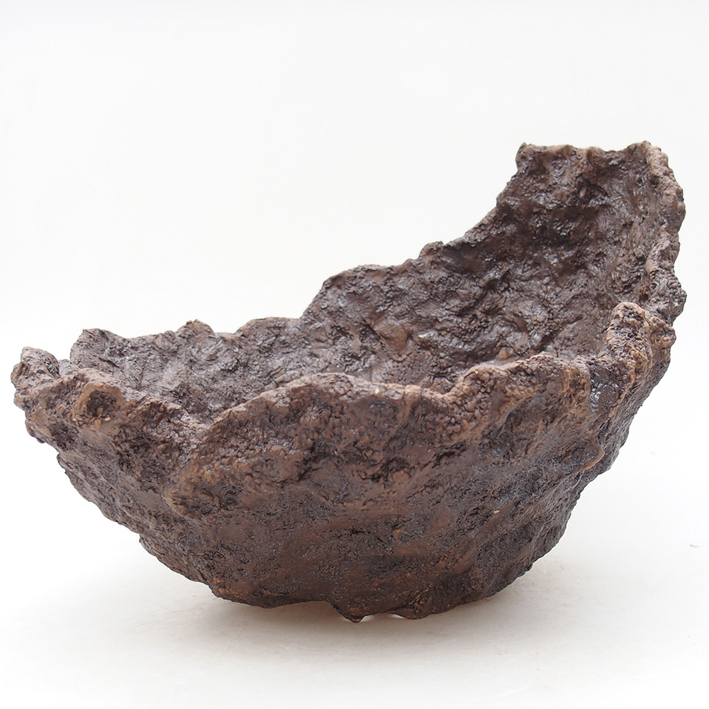 Keramická Skořápka  24,5 x 23 x 20 cm , barva hnědá