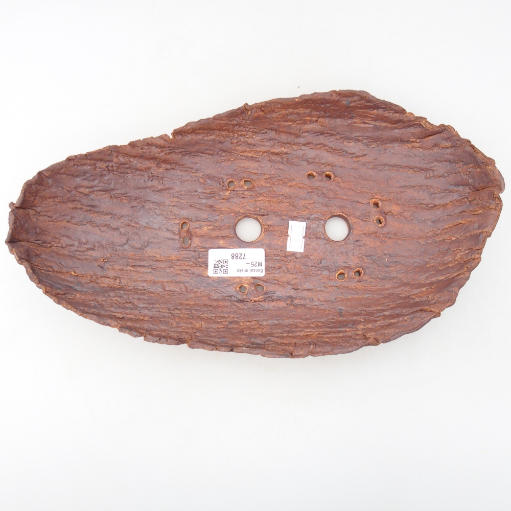 Keramická Skořápka  32,5 x 18 x 5,5 cm , barva hnědá