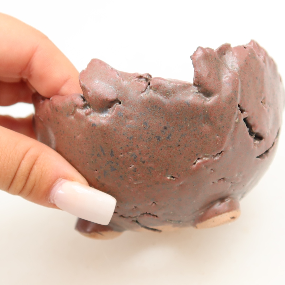 Keramická Skořápka  10,5 x 10,5 x 6 cm , barva růžová