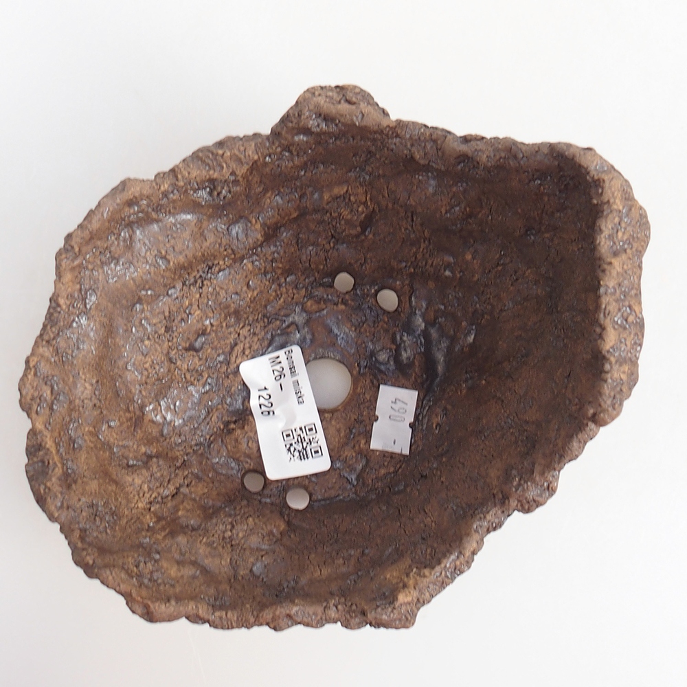 Keramická Skořápka 14 x 12 x 13 cm , barva hnědá