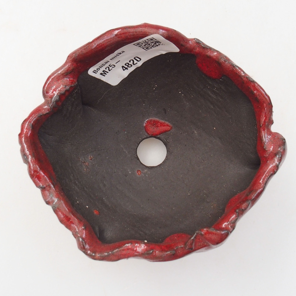 Keramická Skořápka  9,5 x 8,5 x 6 cm , barva červená